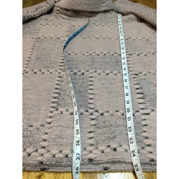 PrAna Womens Wool Blend Turtleneck Crestland Sweater Chunky Patchwork Size XL - Picture 7 of 7